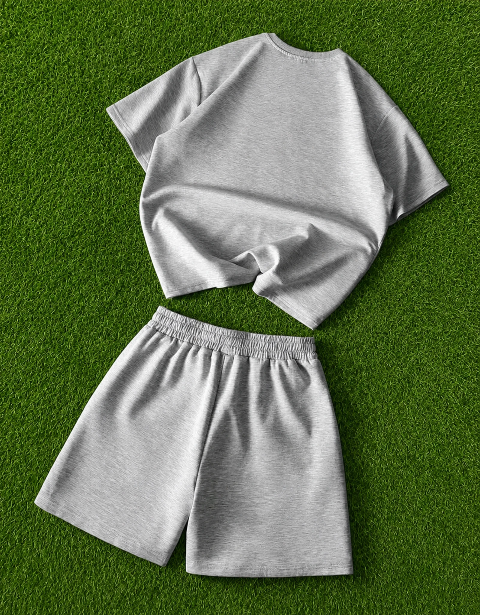 Y2K Grey New Never Worn Short and T-shirt Set Size S – photo 2